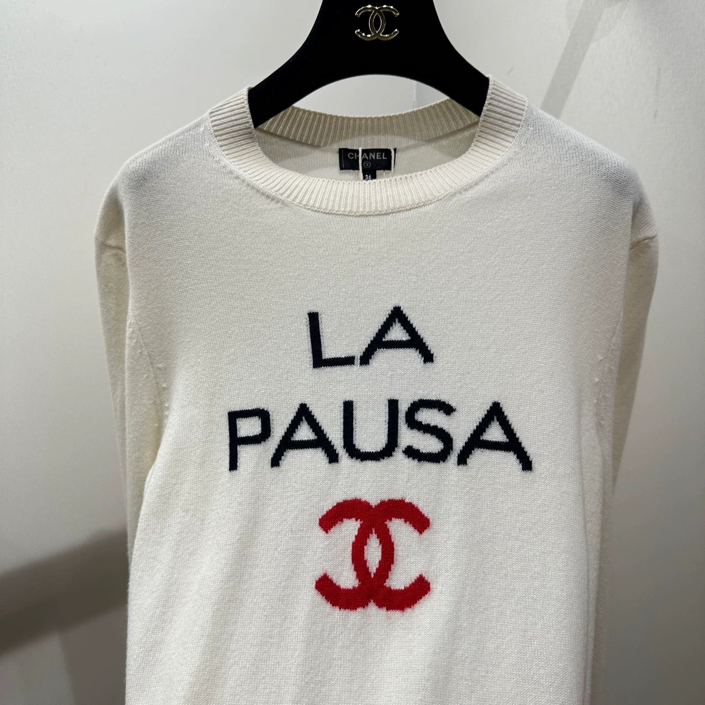 Chanel Chanel mar519 Cruise Logo Cashmere Sweater 36 Size XS / US 0-2 / IT 36-38 - 5 Thumbnail