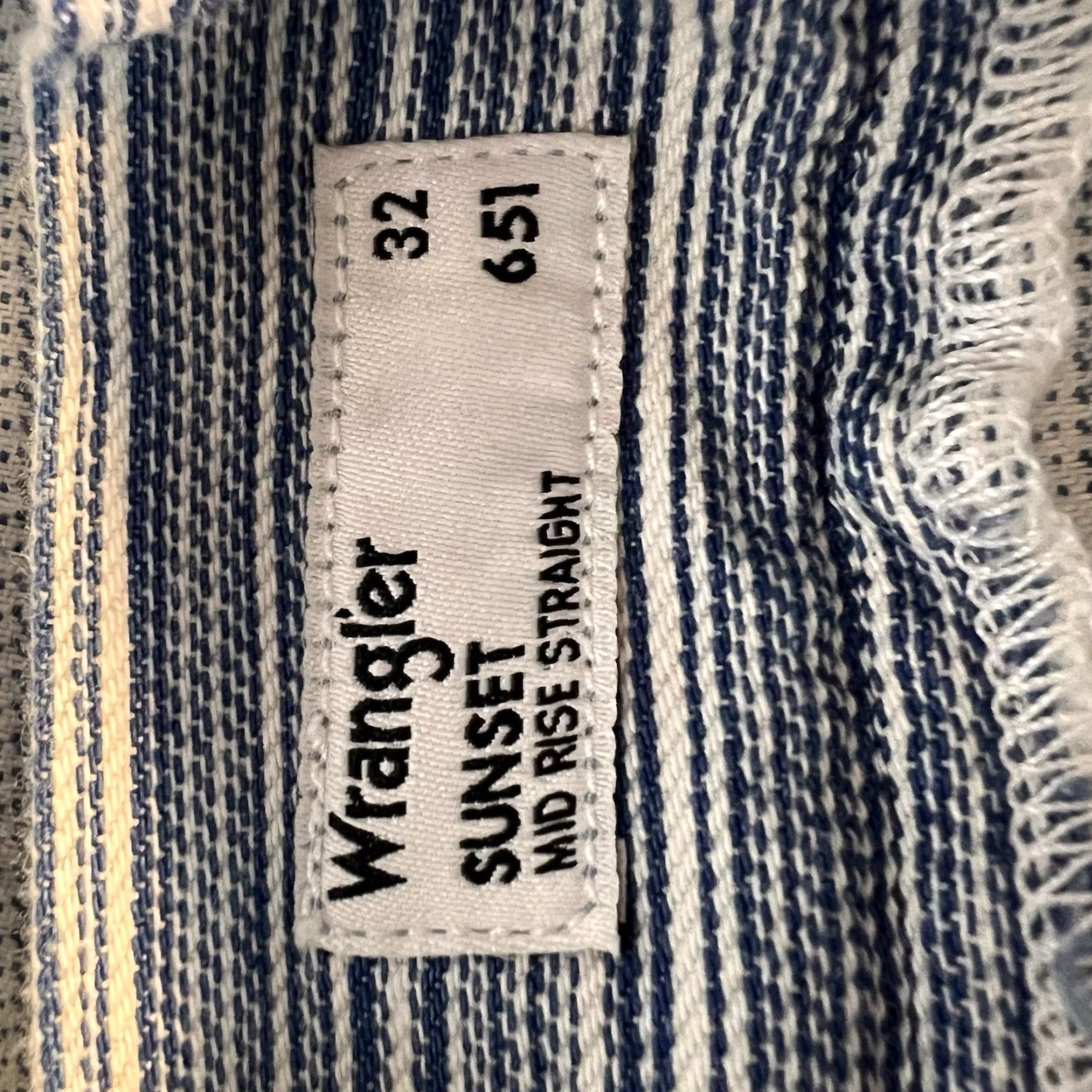 Wrangler Wrangler Jeans Womens 32 Straight Denim 5-Pocket 100% Cotton Blue Boho Beach Vintage No Size 24" / US 00 / IT 34 - 3 Thumbnail