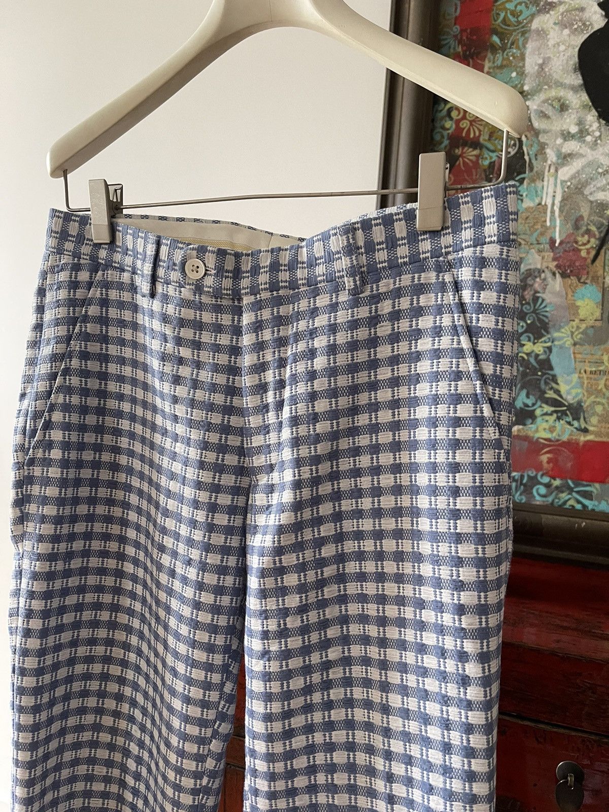 Walter Van Beirendonck Walter van Beirendonck Casual Checked Pants (Sample) Size 44R - 3 Thumbnail