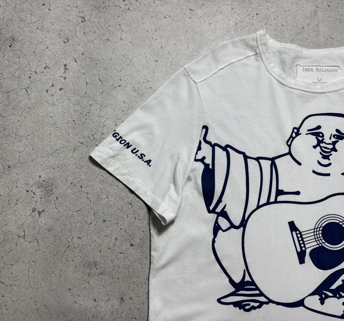 True Religion True Relgion Budha Vintage Big Logo T-Shirt Y2K White Size US XL / EU 56 / 4 - 4 Thumbnail