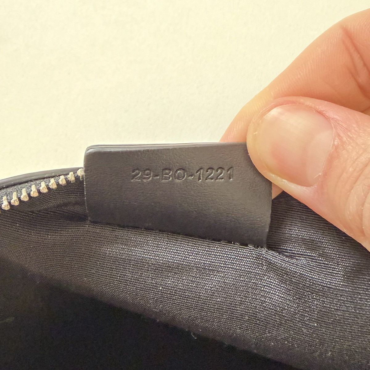 Dior A/W 22 Black Leather Show Invite Pouch Size ONE SIZE - 9 Thumbnail