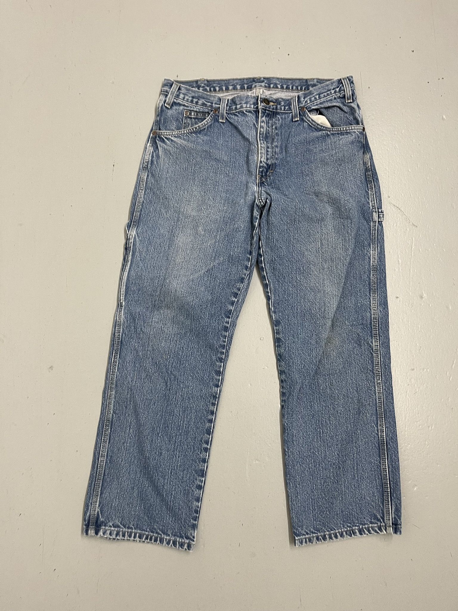 Carhartt Vintage 90s Dickies Carpenter Heavy Duty Loose Fit Jeans Size 35x28 Size US 35 - 1 Thumbnail