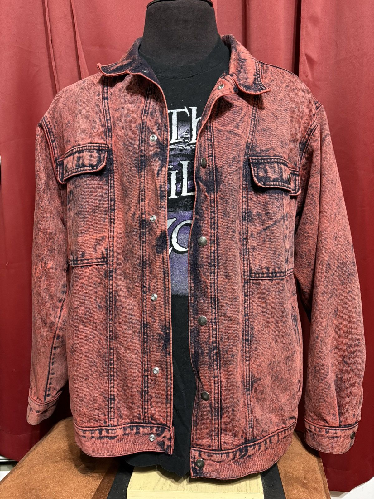 Vintage Jean Jacket 80’s Rusty Denim Acid Wash Grail