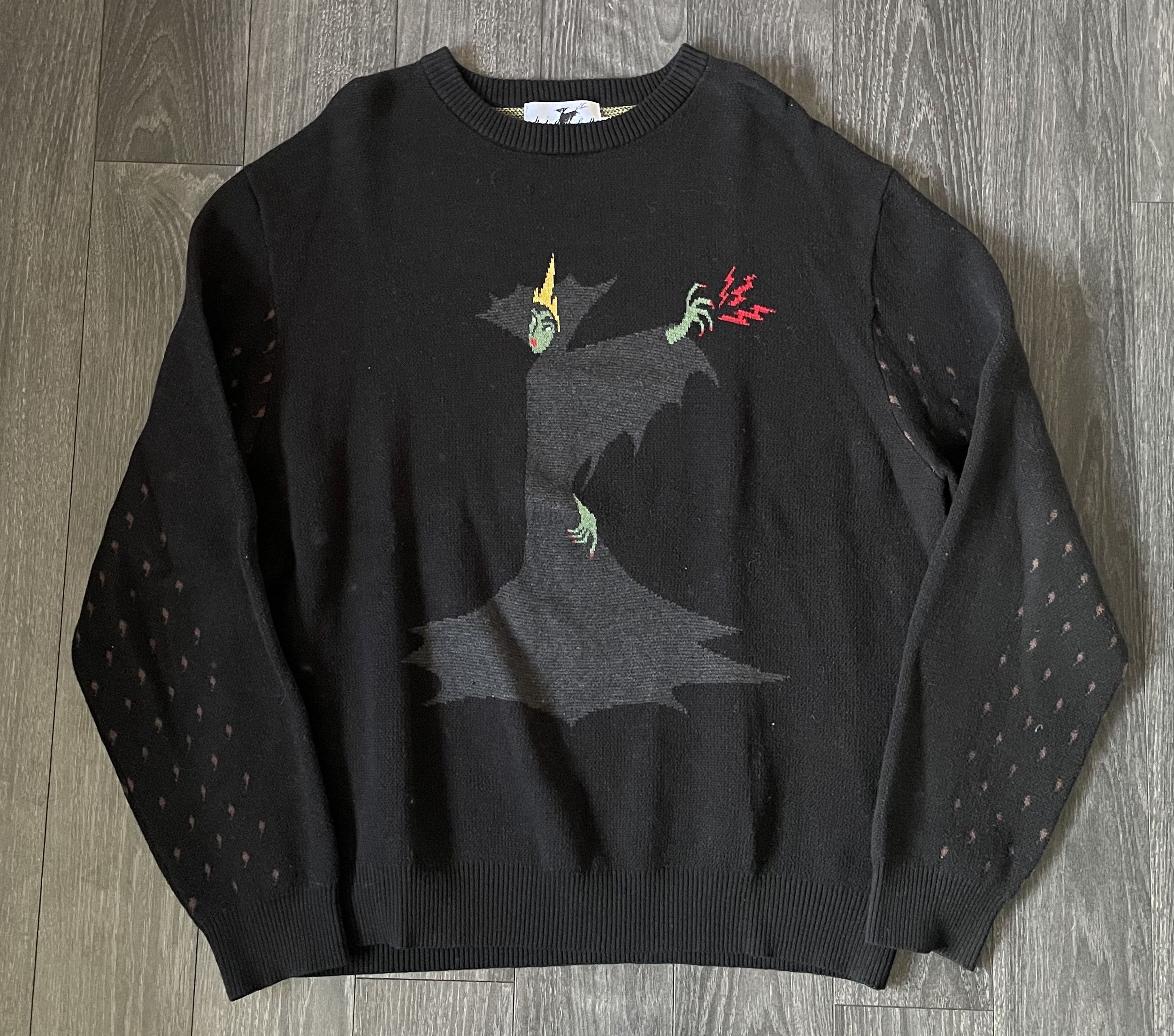 Hidden Characters HIDDEN CHARACTERS MALEFICENT KNIT KNITTED SWEATER BLACK SZ M Size US M / EU 48-50 / 2 - 1 Thumbnail