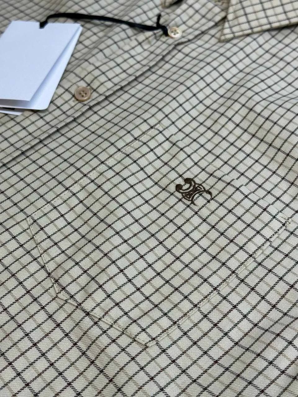 Celine CELINE- LOOSE SHIRT IN CHECKED COTTON Size US S / EU 44-46 / 1 - 6 Thumbnail