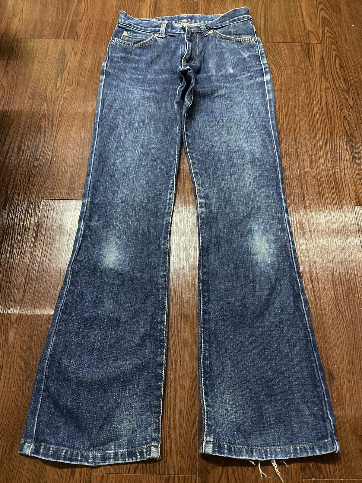 Japanese Brand Vintage Japanese Brands Blue Wash Flare Style Jeans Size US 27 - 1 Thumbnail