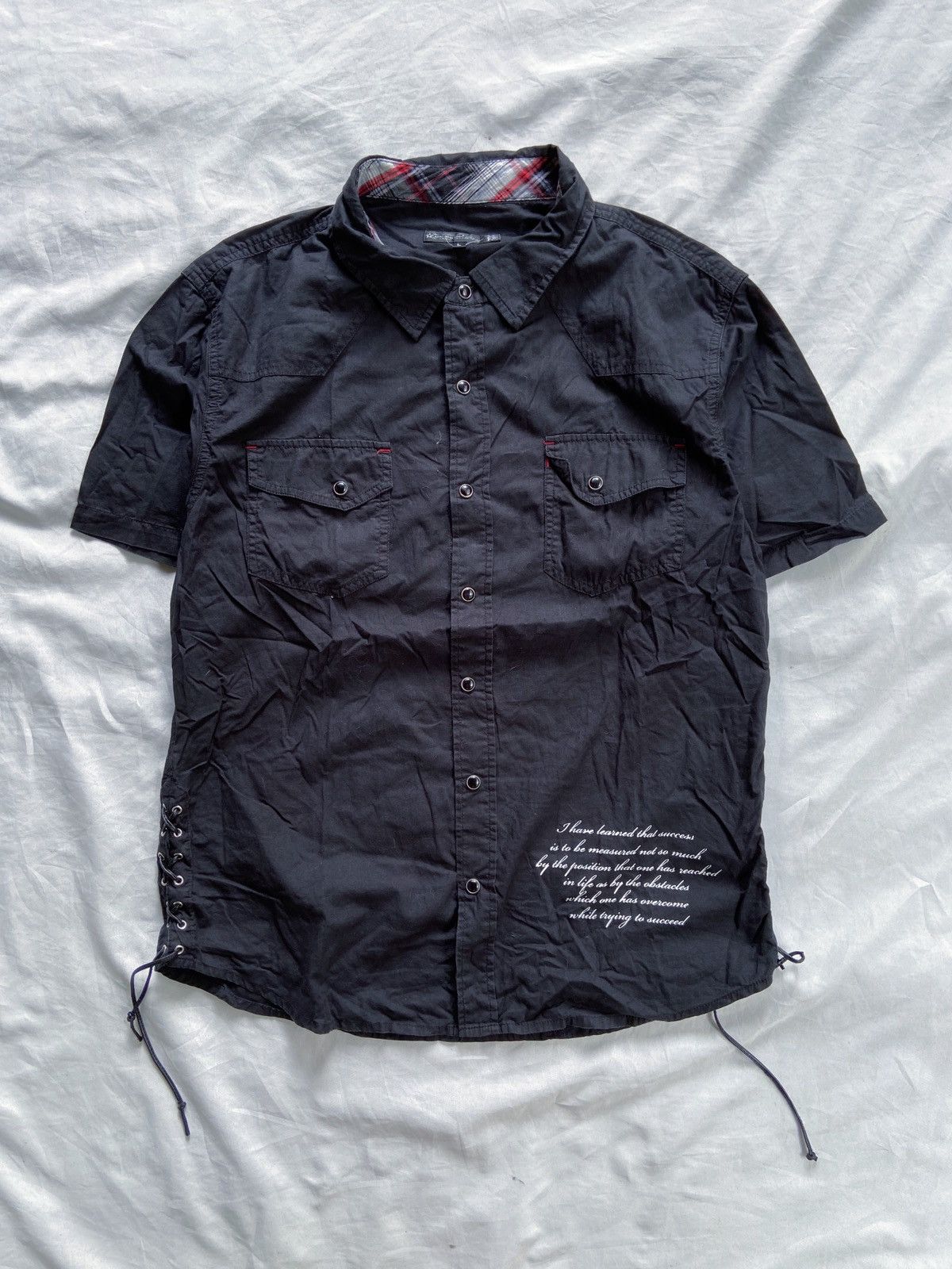 14th Addiction MODE MODO JAPANESE PUNK POEM BUTTON UP SHIRT Size US M / EU 48-50 / 2 - 1 Thumbnail