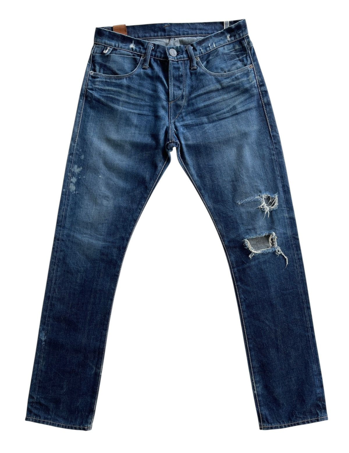 MATiAS Matias Pacheco Hand Tailored Distressed Selvedge Denim Size US 31 - 1 Thumbnail