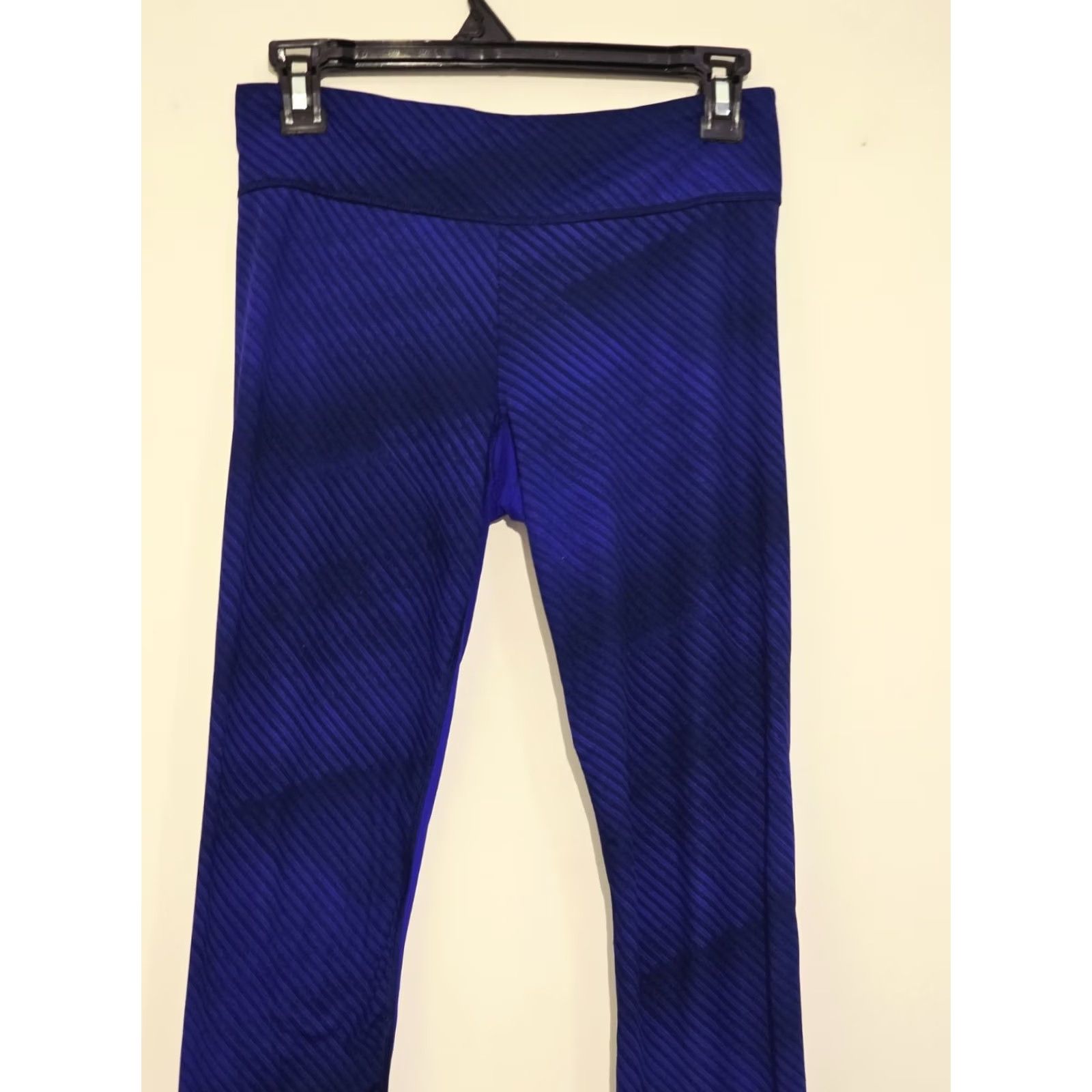 Under Armour Under Armour Womens Leggings Blue Stripe Size S Ankle Activewear Stretch Polyester Pull On Size 28" / US 6 / IT 42 - 5 Thumbnail