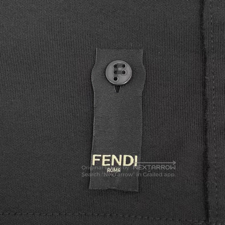 Fendi Fendi Black Logo Letter Crewneck Short Sleeve T-Shirt Size US XXL / EU 58 / 5 - 5 Thumbnail