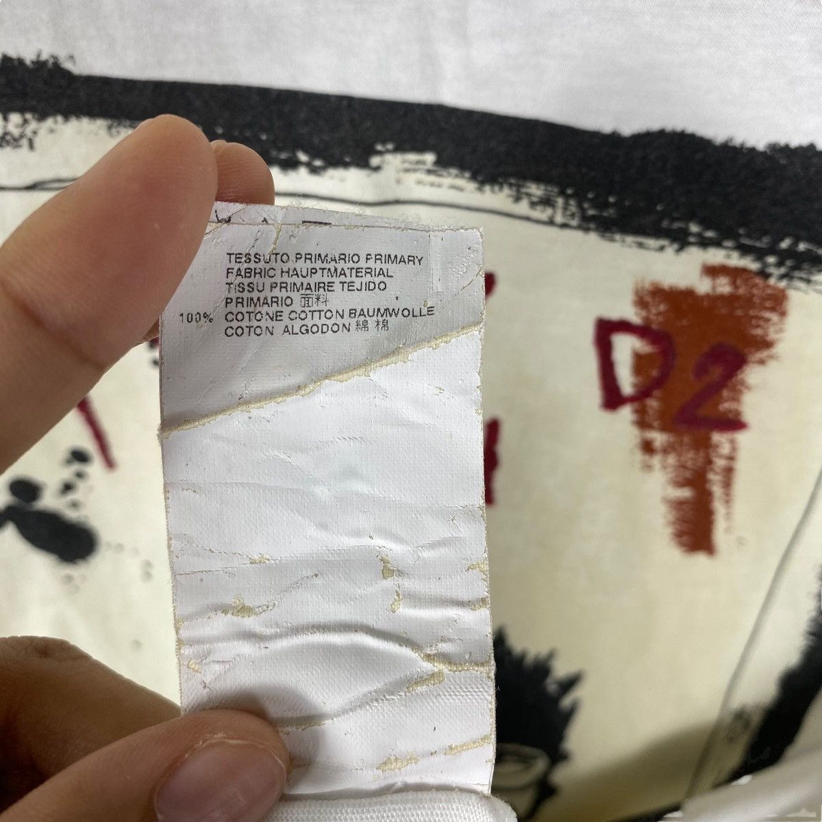 Dsquared2 × Jean-Michel Basquiat DSQUARED 2 Jean-Michel Basquiat 1964 Art Tee Shirt Size US XL / EU 56 / 4 - 7 Thumbnail