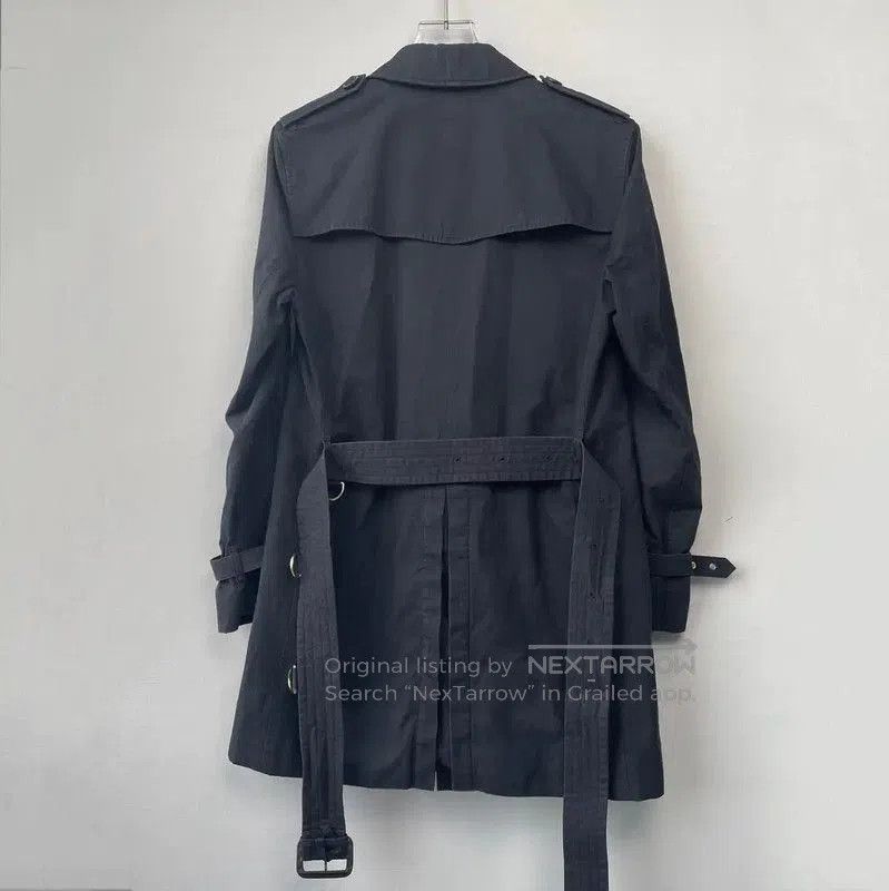 Burberry Men's Blue Trench Coat Size S.