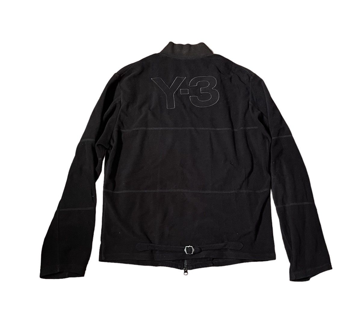 Adidas Y 3 Yohji Yamamoto Yohji yamamoto y 3 black embroidered logo jacket Grailed