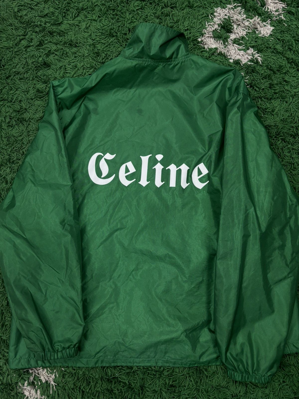 image of Celine Green Windbreaker , Men's (Size 2XL)