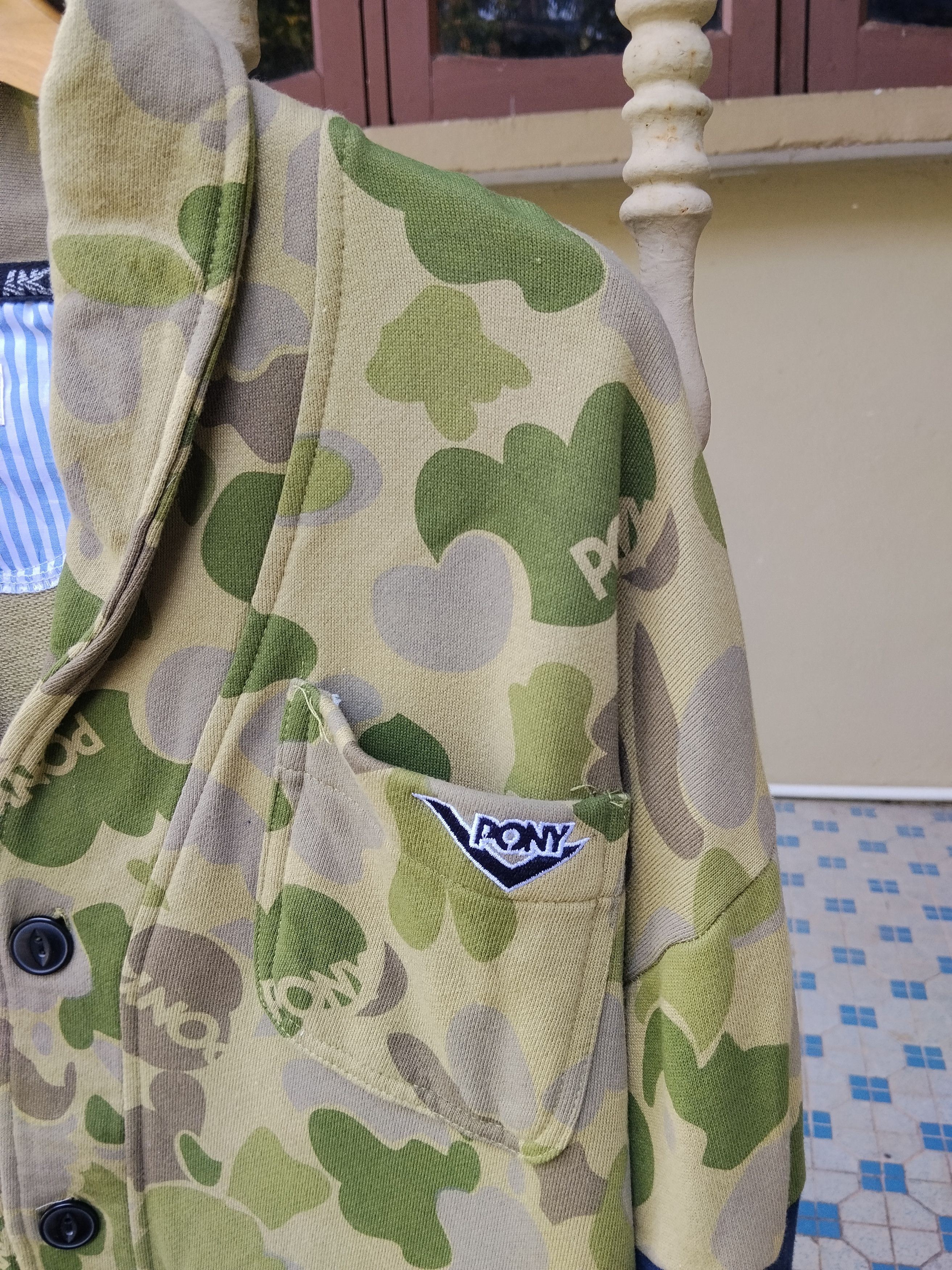 PONY Vintage Pony Camouflage Cardigan Size US XL / EU 56 / 4 - 4 Thumbnail