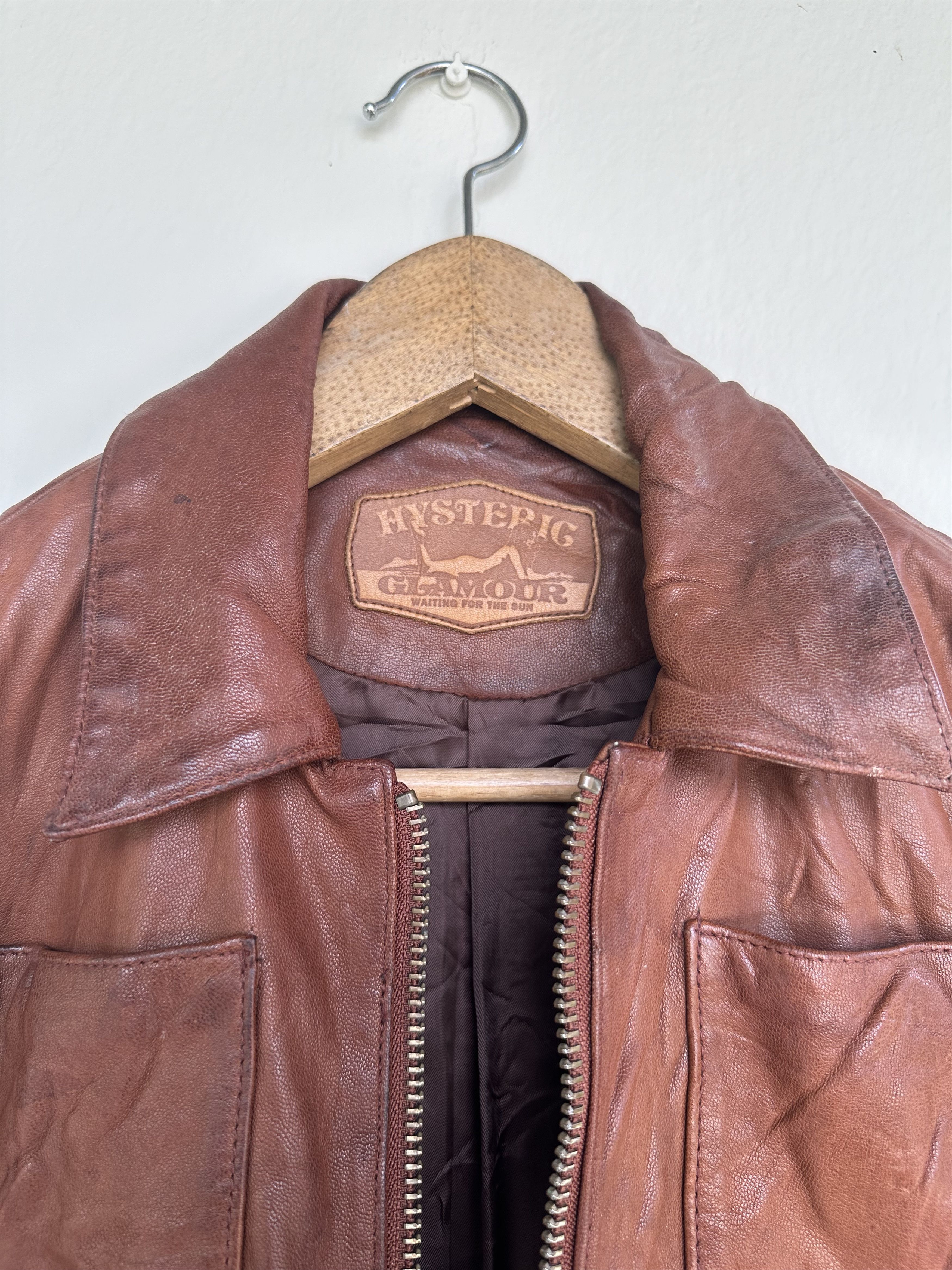 Hysteric Glamour Hysteric Glamour Patina Leather Jacket Waiting For The Sun Size US S / EU 44-46 / 1 - 9 Thumbnail