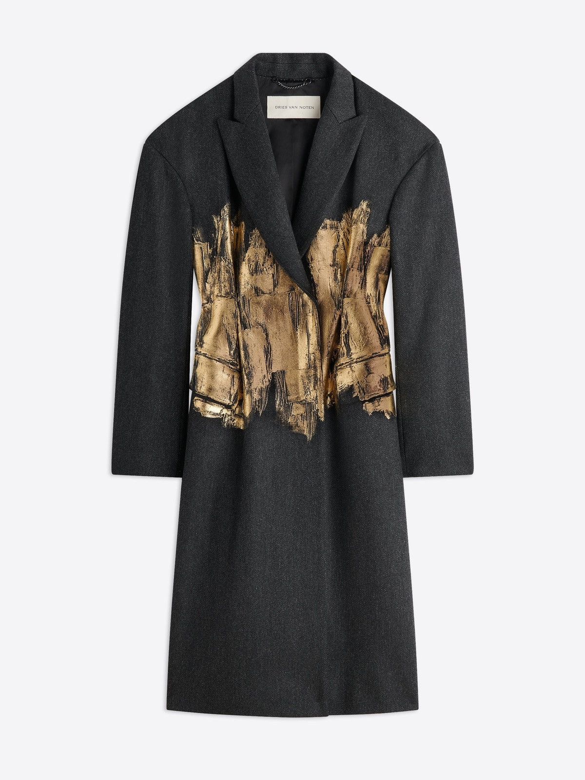 Dries Van Noten Dries Van Noten FW23 Hand Painted Foil Coat Size S / US 4 / IT 40 - 7 Thumbnail