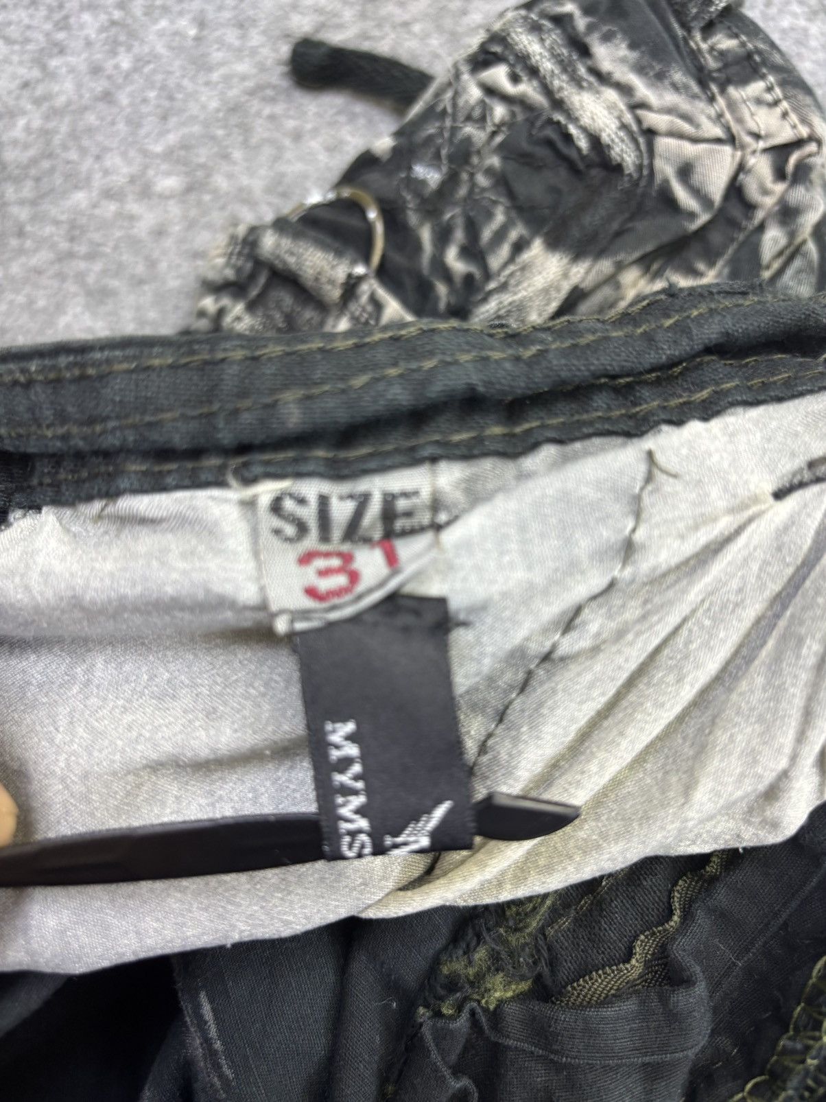 Japanese Brand MYMSTORM Chaos Fades Short Cargo Pant K29 Size US 32 / EU 48 - 13 Thumbnail