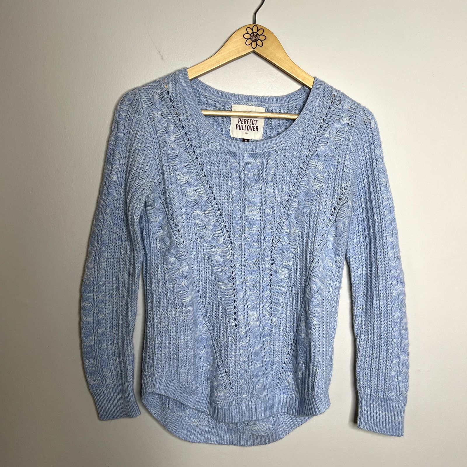 Other SO Blue Perfect Pullover Knit Crewneck Sweater Size M / US 6-8 / IT 42-44 - 4 Thumbnail