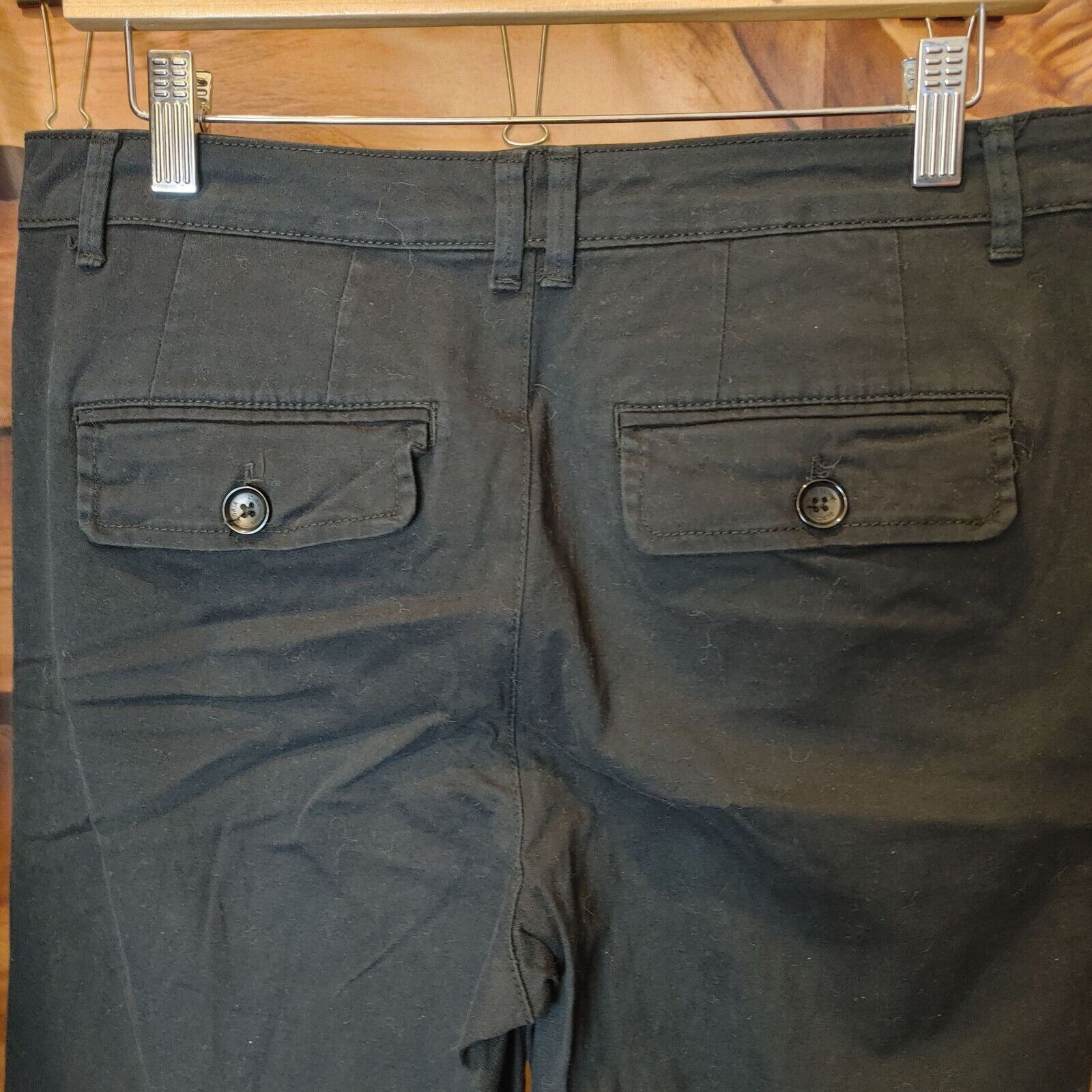Gloria Vanderbilt Gloria Vanderbilt Women's Black Denim Straight Leg Jeans 8 Size 28" / US 6 / IT 42 - 2 Thumbnail