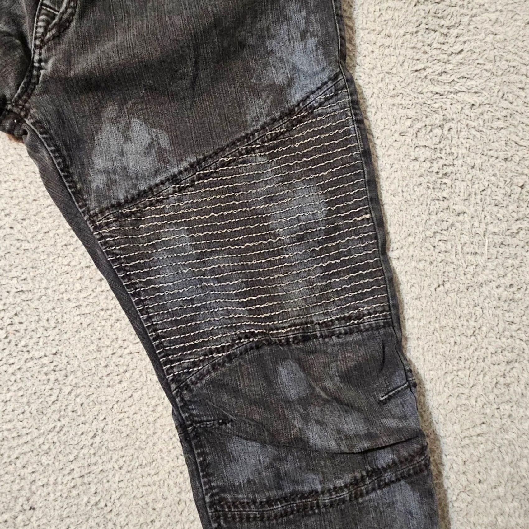 True Religion True Religion Jeans Men Relaxed Skinny Moto Blue Camo Textured Size 38 x 33 Size US 38 / EU 54 - 4 Thumbnail