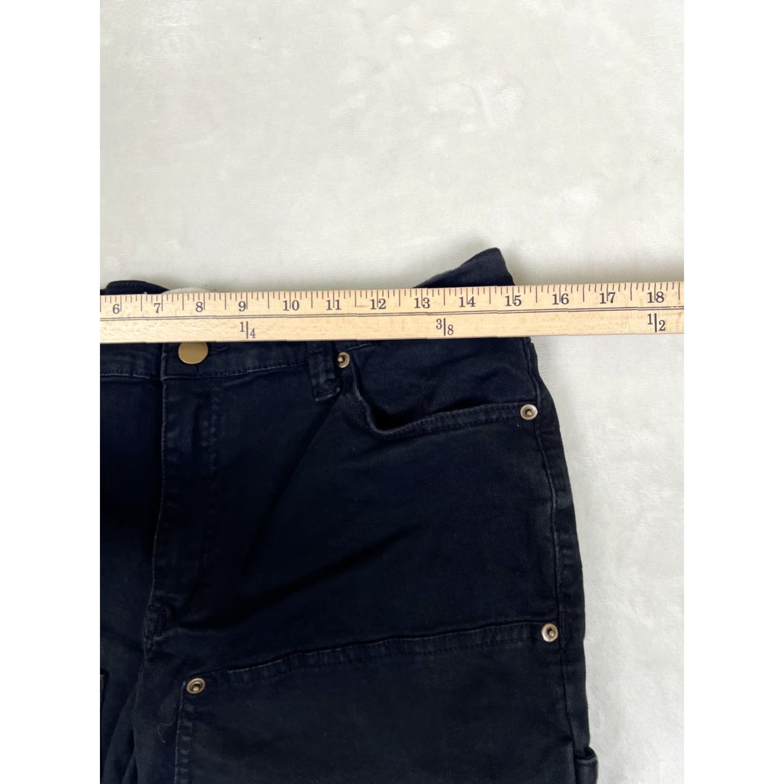 MNML mnml Jeans Mens 30x30 Black Ankle Zip Slim Tapered Utility Pocket Size US 30 / EU 46 - 6 Thumbnail