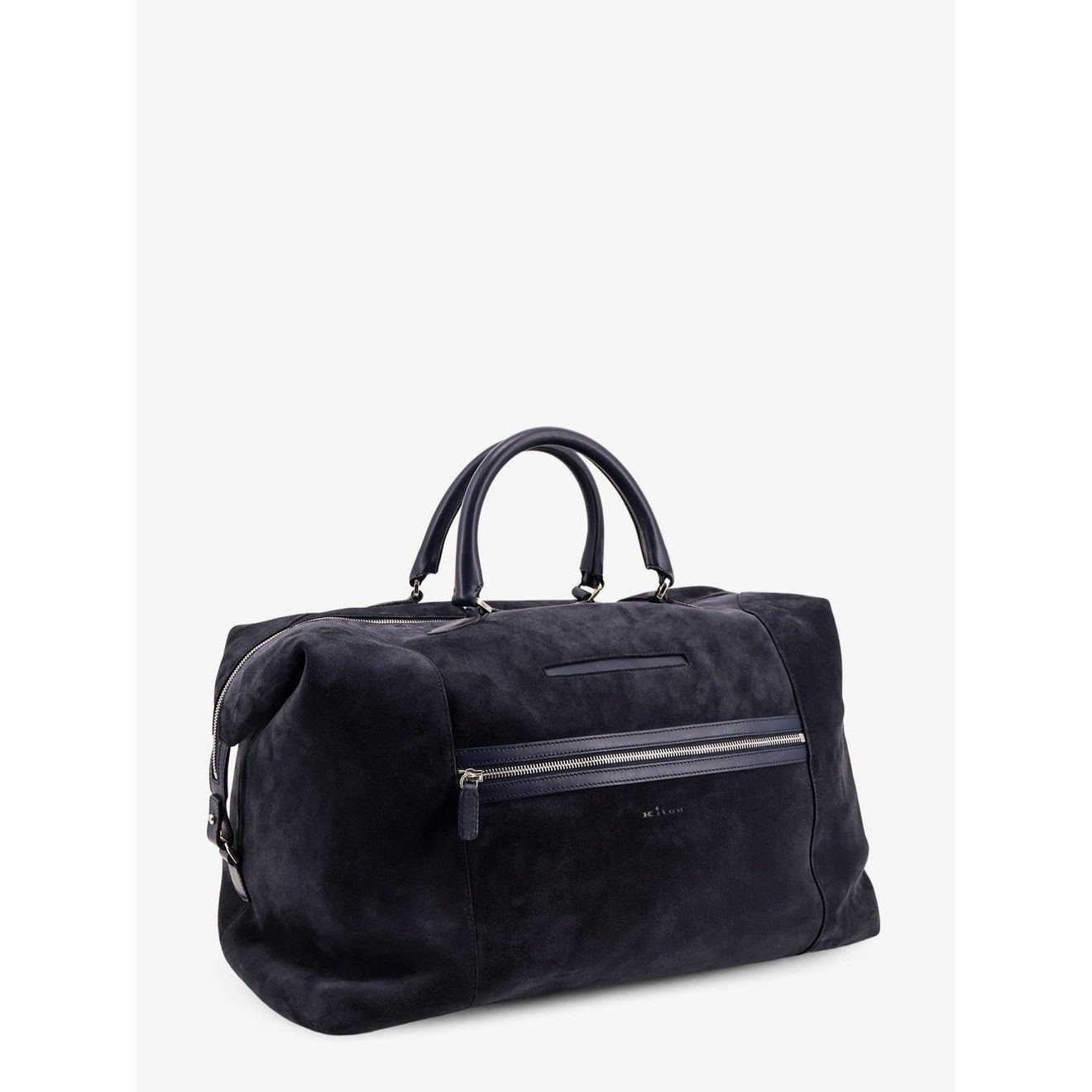 Kiton KITON Blue Suede Weekend Duffle Bag New & Authentic Size ONE SIZE - 3 Thumbnail