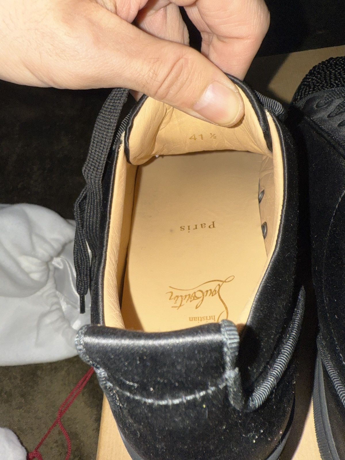 Christian Louboutin Louboutin Louis J Strass Orlato Flat Satin/GG Size US 9 / EU 42 - 8 Thumbnail