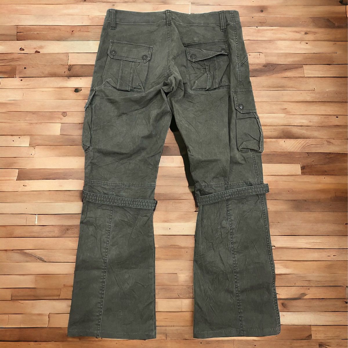 Issey Miyake × Tete Homme × Vintage 🔥FLARE🔥Tete Homme Bondage Parachute Bootcut Size US 34 / EU 50 - 2 Thumbnail