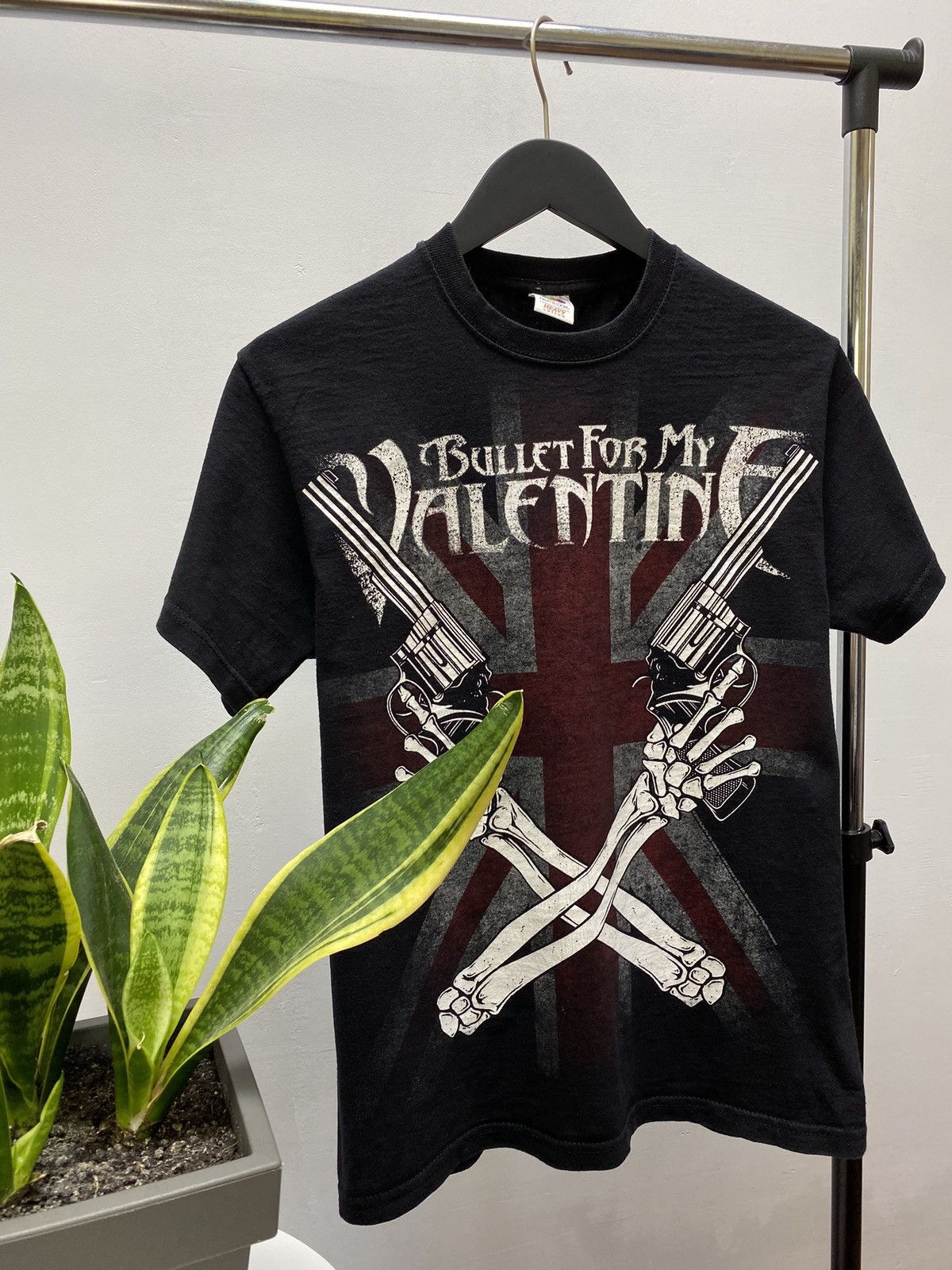Band Tees × Vintage 00s Vintage Bullet For My Valentine Skull Guns T-Shirt Size US M / EU 48-50 / 2 - 3 Thumbnail