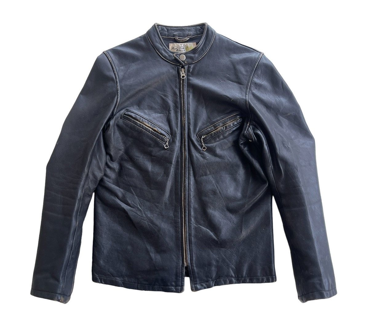 WEST RIDE 50s West Ride Motorcycle Cowhide Leather Jacket (size 34) Size US XS / EU 42 / 0 - 2 Thumbnail