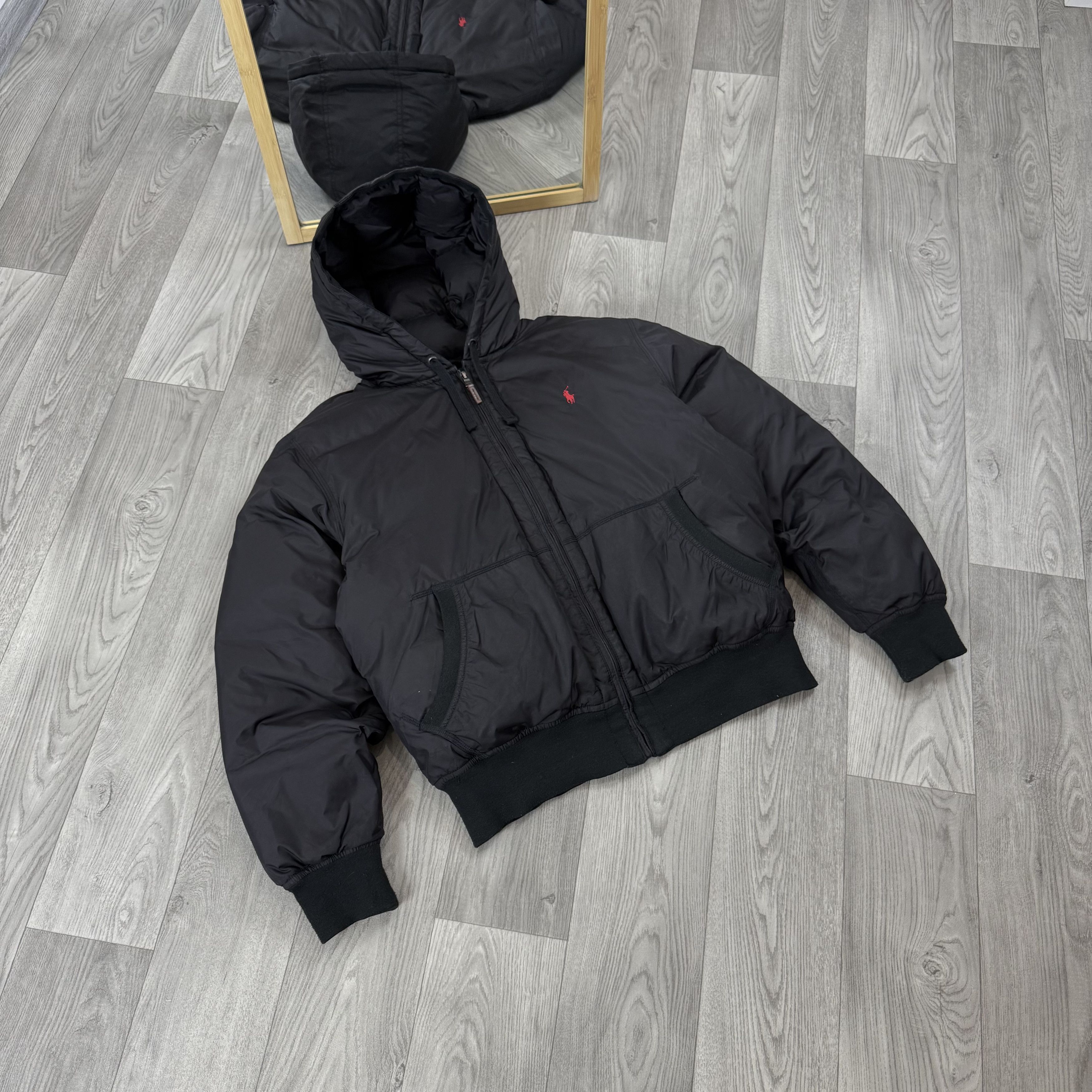 Polo Ralph Lauren Vintage Polo Ralph Lauren 90s Black Bomber Puffer Jacket L Size US L / EU 52-54 / 3 - 3 Thumbnail
