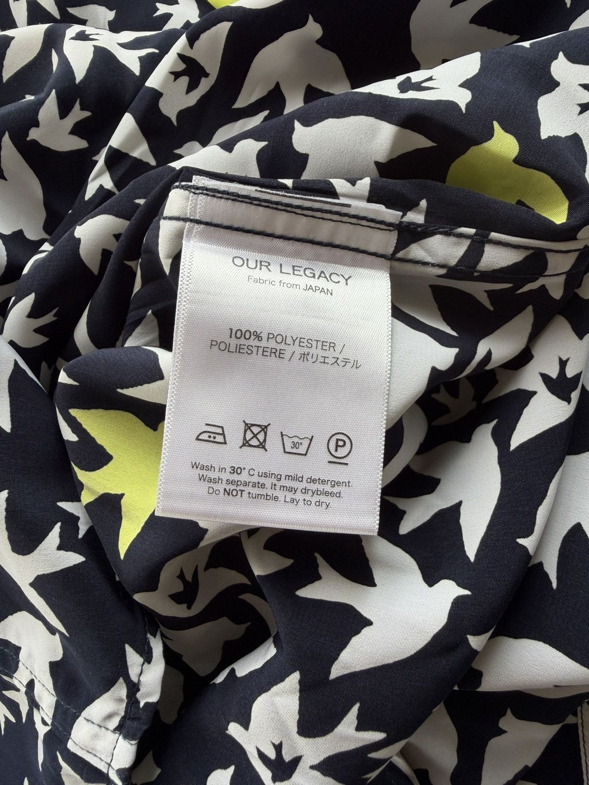 Our Legacy our legacy full print swallow shirts Size US XL / EU 56 / 4 - 5 Thumbnail