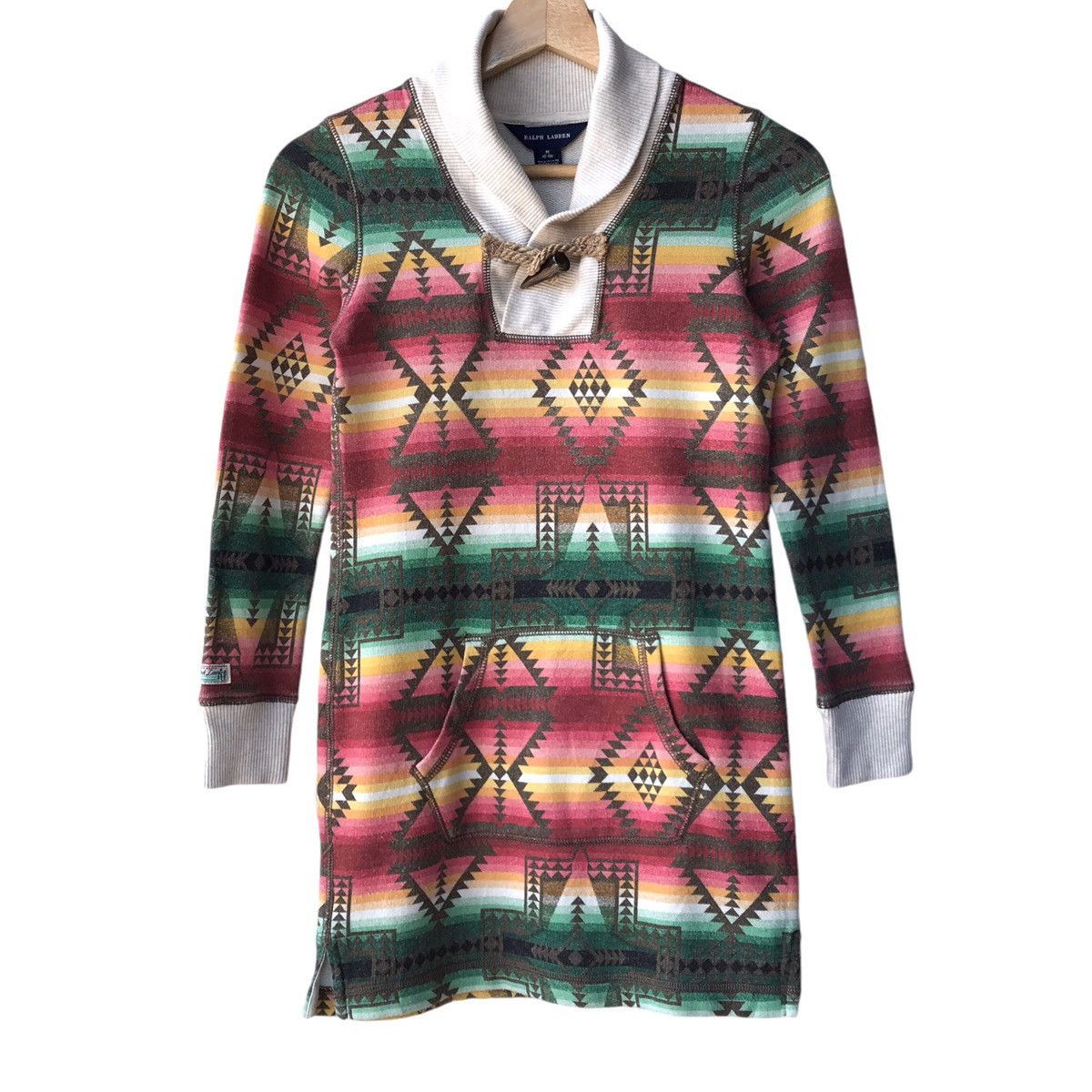 Ralph Lauren Ralph Lauren RL Navajo Shawl Collar Long Pullover Sweater Size M / US 6-8 / IT 42-44 - 1 Thumbnail