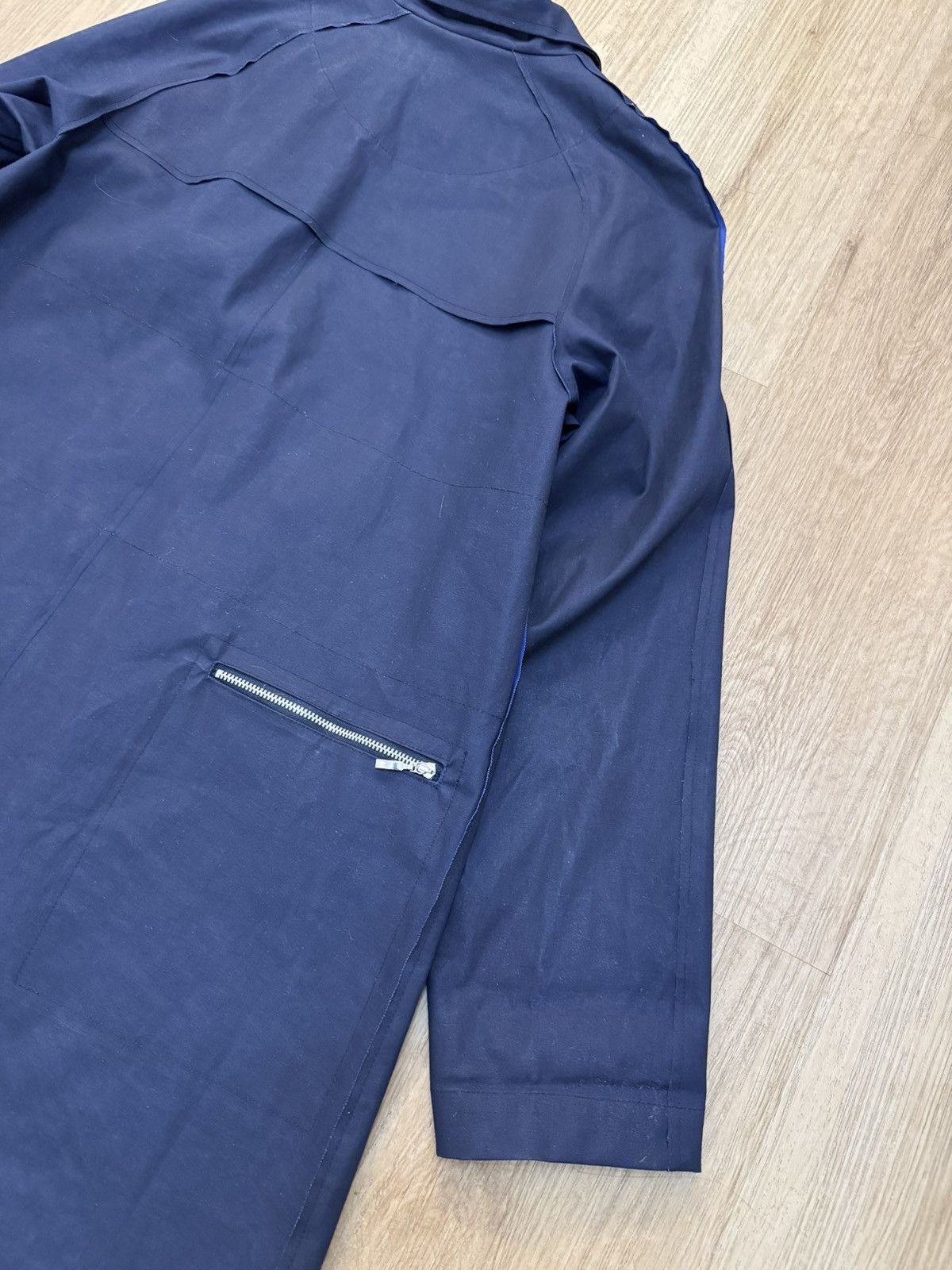 Other Pret Pour Partir Eclat Navy Waxed Cotton Trench Coat 36 S Size S / US 4 / IT 40 - 7 Thumbnail