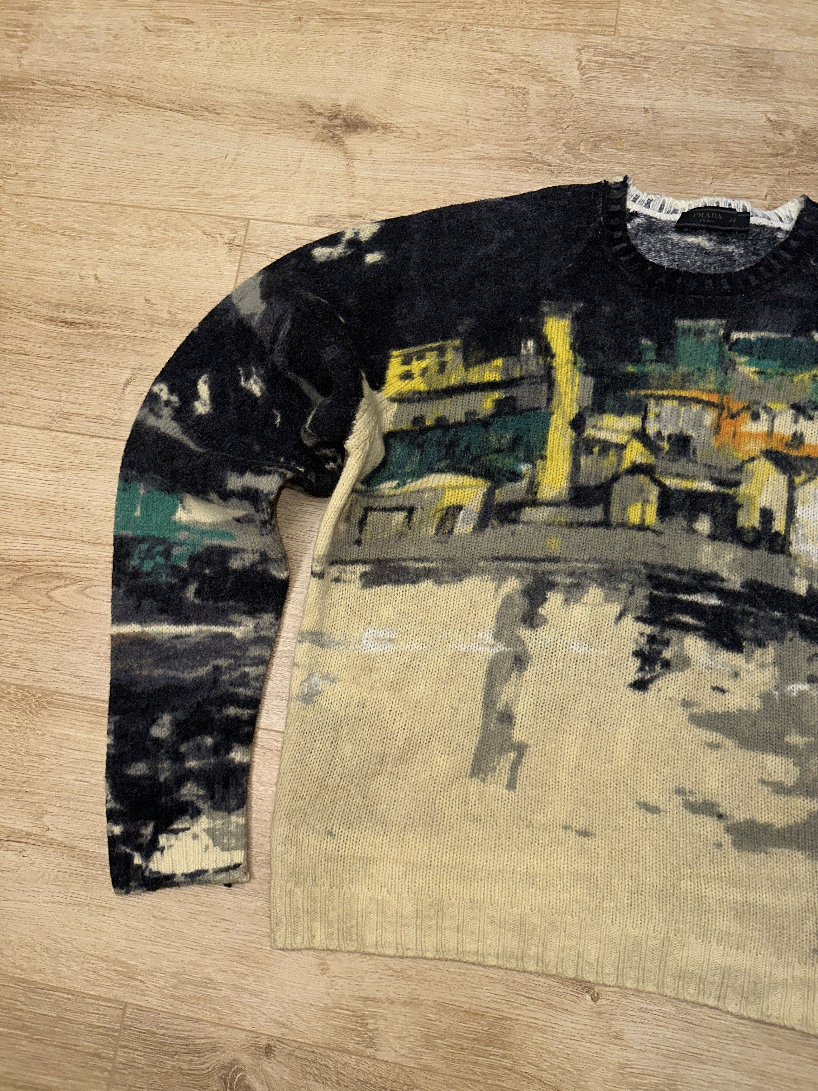 Prada Prada Shetland Village Wool Art Landscape Knit Size 48 Xs S Size US S / EU 44-46 / 1 - 5 Thumbnail
