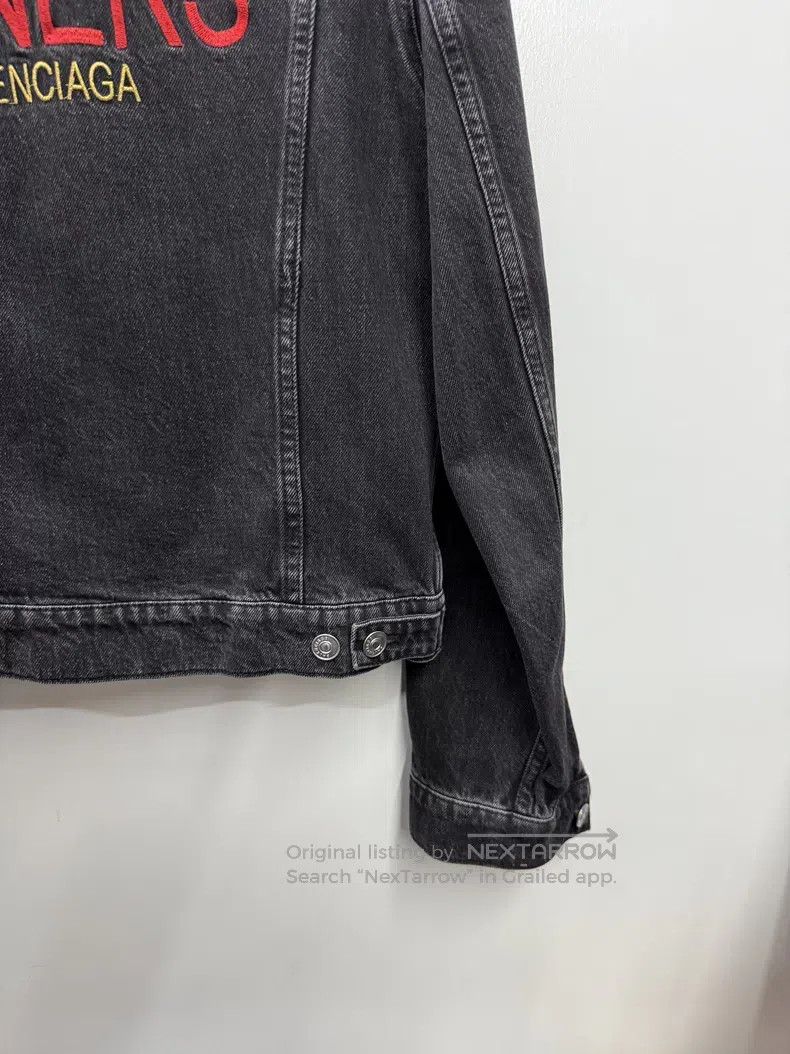 Balenciaga Balenciaga Sinner Destroyed Distressed Denim Jacket Size US S / EU 44-46 / 1 - 6 Thumbnail
