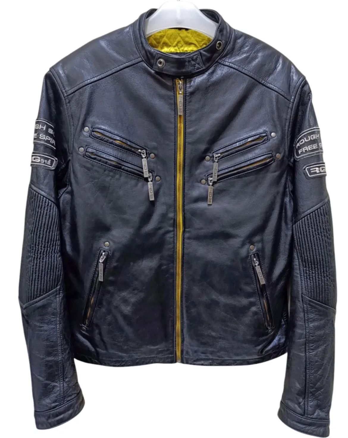 Japanese Brand 2000s RG512 Biker Genuine Leather Jacket Size US M / EU 48-50 / 2 - 1 Thumbnail