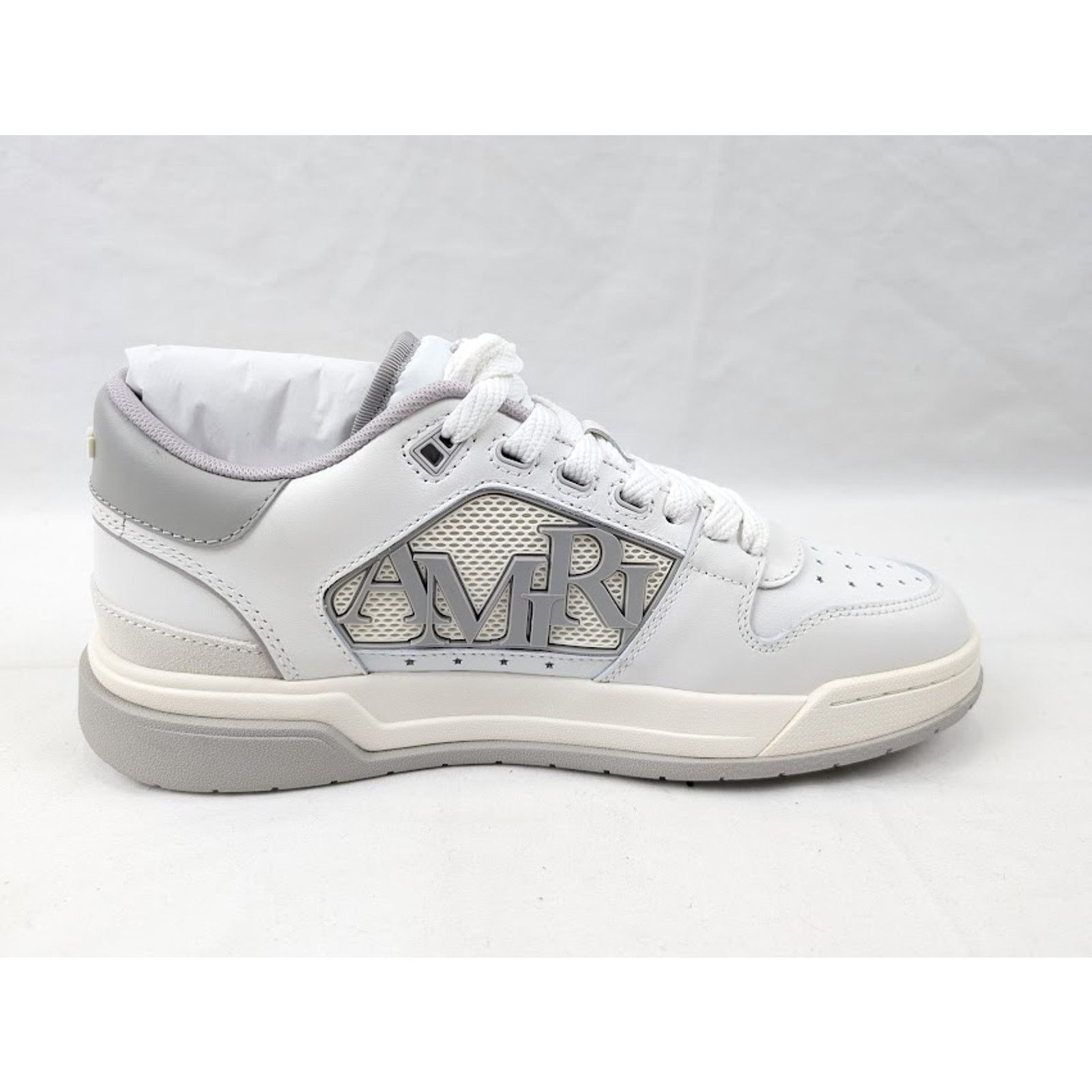 Amiri o1rshd1 Classic Low-Top Sneakers in White Grey Size US 13 / EU 46 - 7 Thumbnail