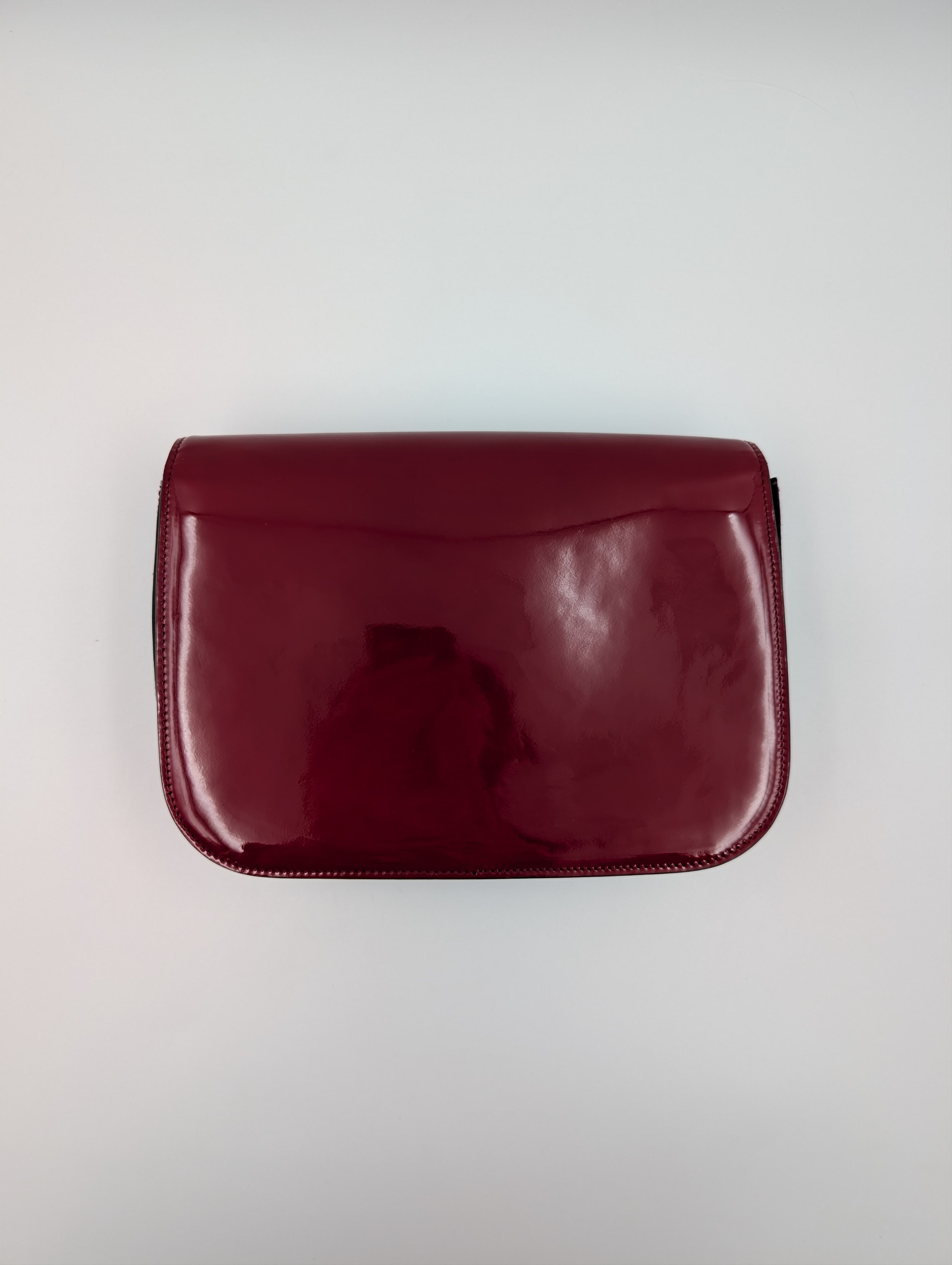 Gucci Gucci Burgundy Horsebit Patent Leather Crossbody Bag Size ONE SIZE - 2 Thumbnail