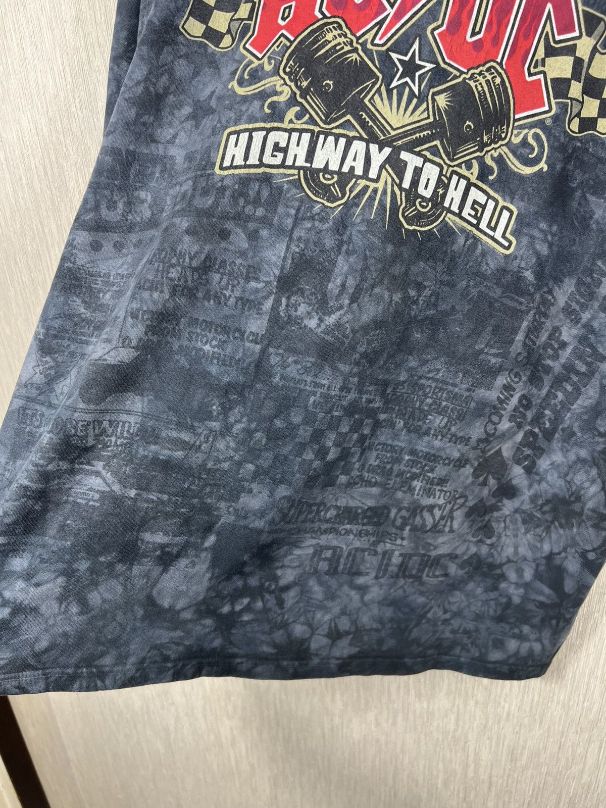 AC/DC Vintage Liquid Blue AC/DC 2008 highway to hell fullprint tee Size US XL / EU 56 / 4 - 8 Thumbnail