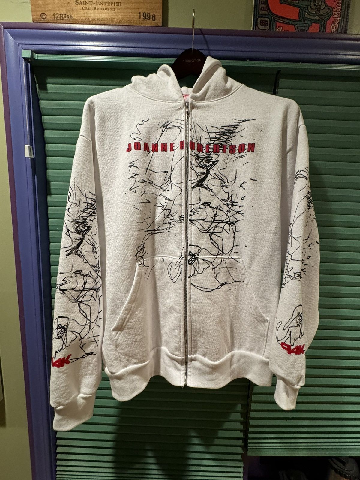 Designer × Kamil Xabbas P4K x Joanne Robertson White Hoodie | Grailed