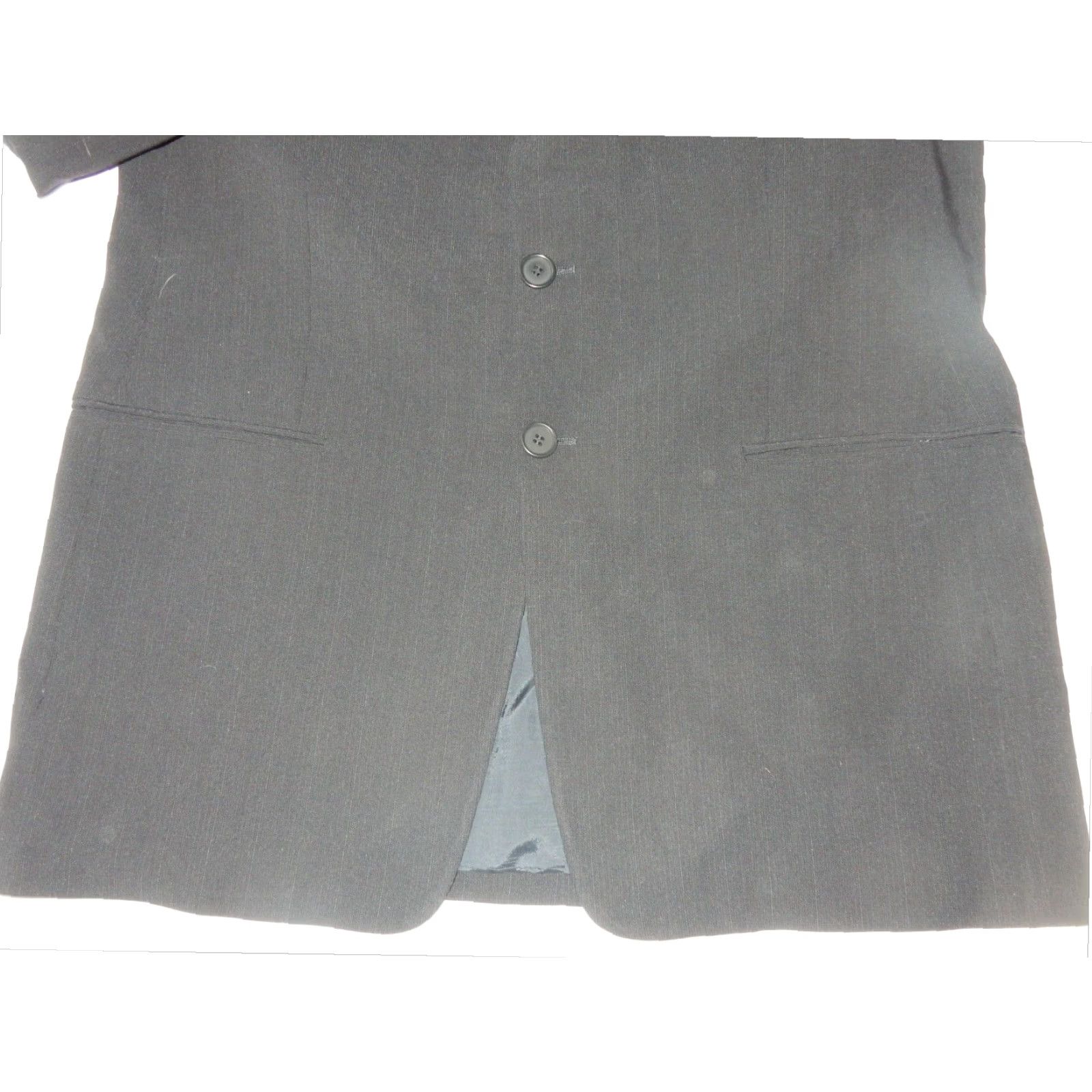Armani Armani Collezioni Mens Blazer Sport Coat Dark Gray Size 42L Wool Size 42R - 3 Thumbnail