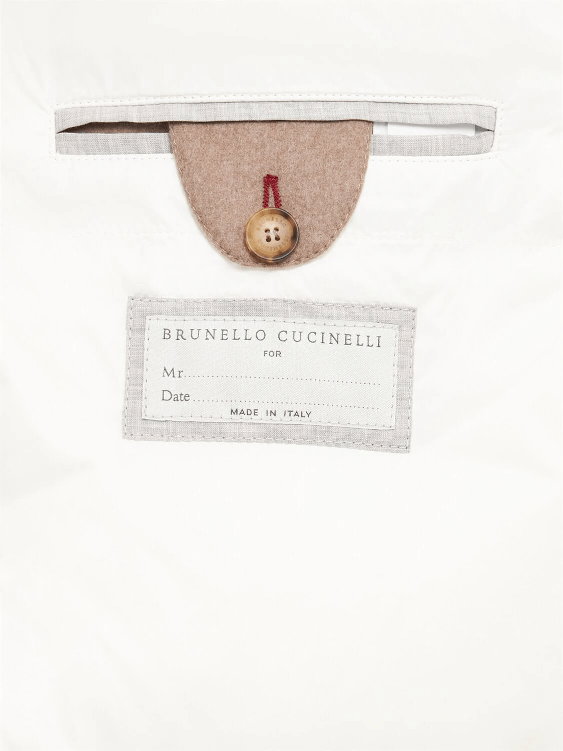 Brunello Cucinelli BRUNELLO CUCINELLI Beige Wool Vest New & Authentic Size US XXL / EU 58 / 5 - 3 Thumbnail