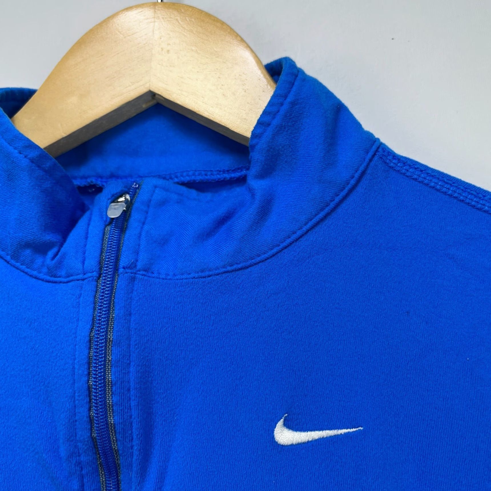Nike VINTAGE Nike Quarter Zip Athletic Long Sleeve Top Embroidered Swoosh Women's Medium Size M / US 6-8 / IT 42-44 - 4 Thumbnail