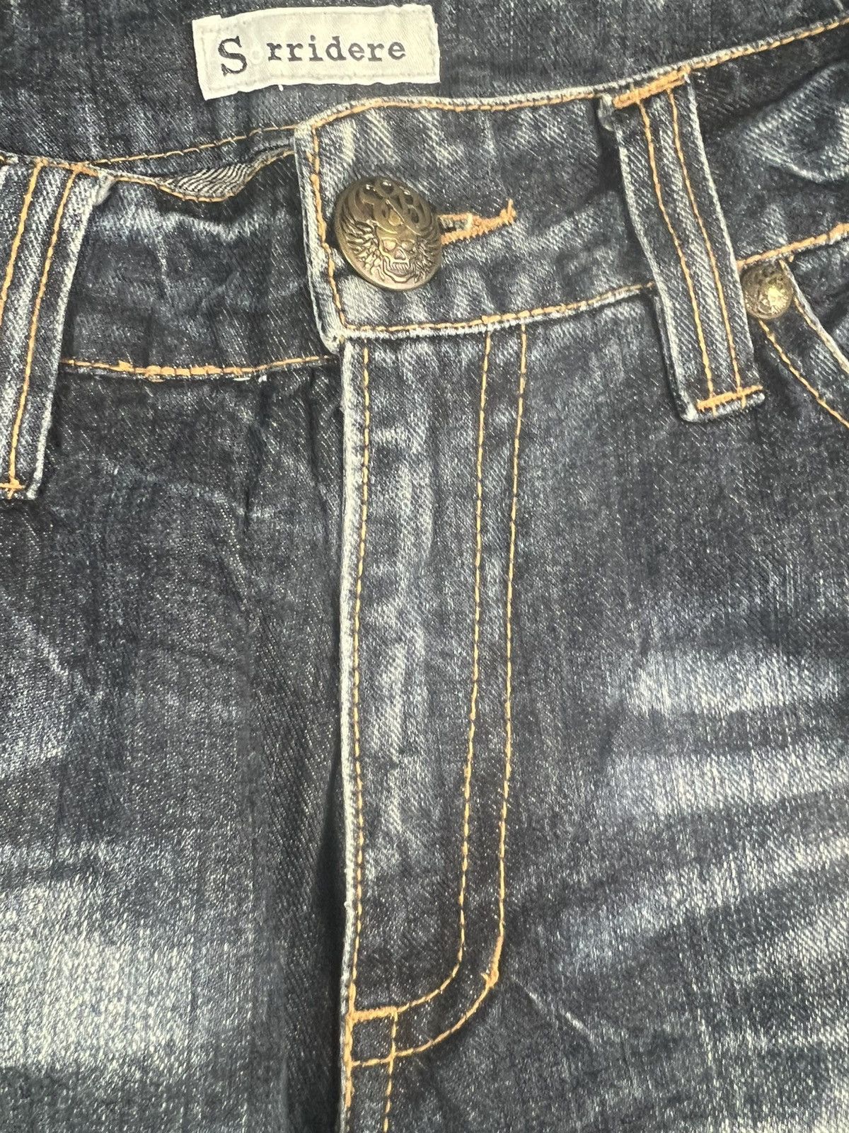 If Six Was Nine Sorridere Lightning Whiskered Distressed Fade Flare Jeans Size US 30 / EU 46 - 3 Thumbnail