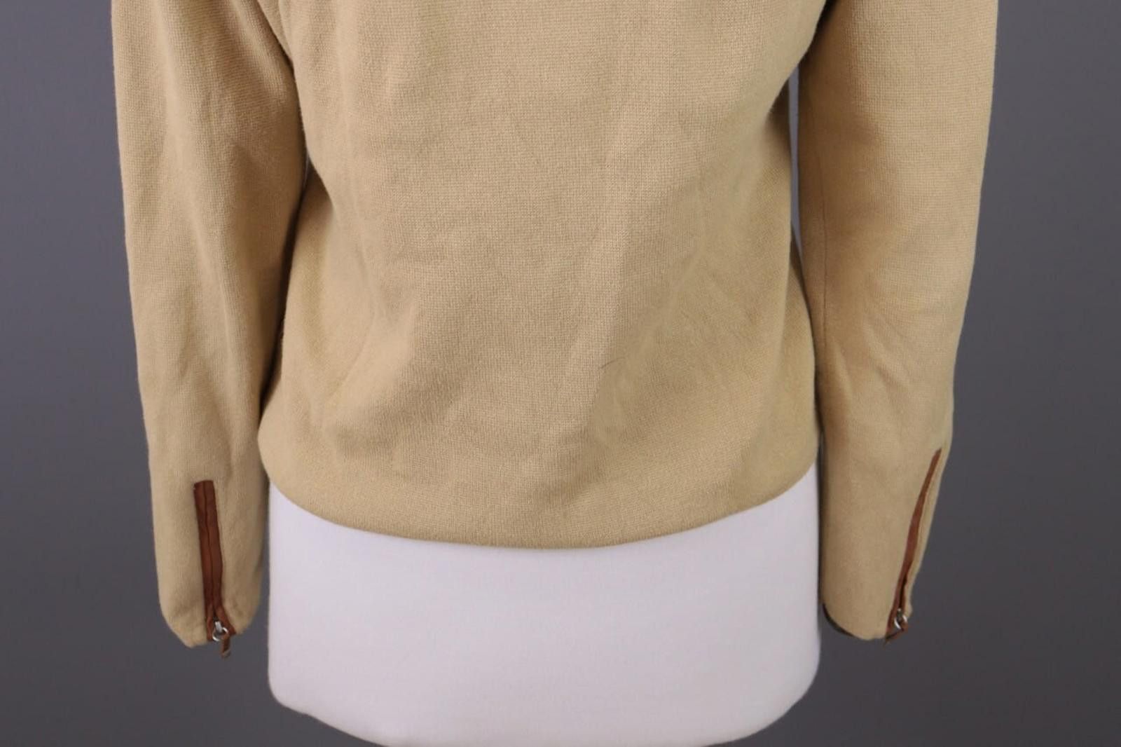 Lauren Ralph Lauren Lauren Ralph Lauren Beige Zip Knit Track Jacket Size M Size M / US 6-8 / IT 42-44 - 12 Thumbnail