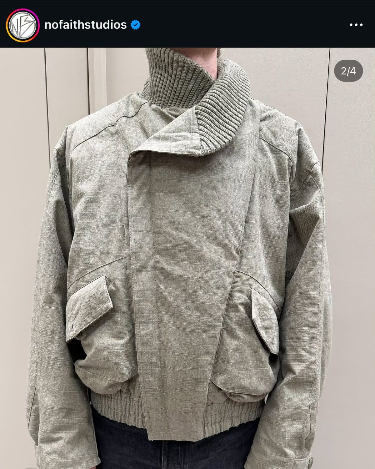 No Faith Studios No Faith Studios Japanese flight padded bomber jacket Size US L / EU 52-54 / 3 - 7 Thumbnail