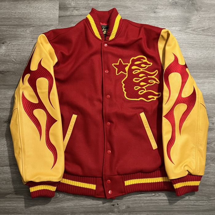 HELLSTAR Hellstar Werewolf Letterman Varsity Jacket | Grailed