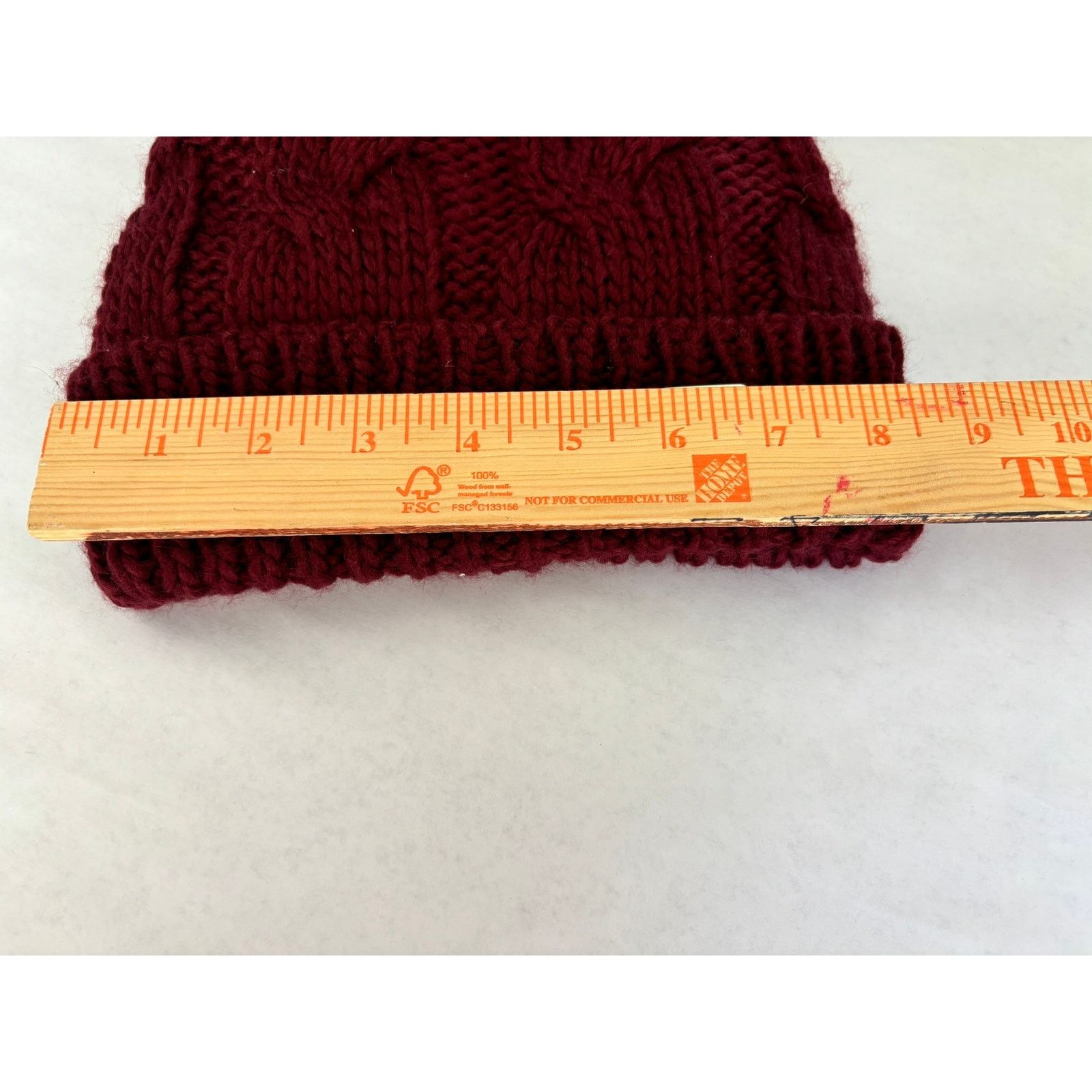 Steve Madden Steve Madden Hat Beanie Burgundy Size ONE SIZE - 4 Thumbnail